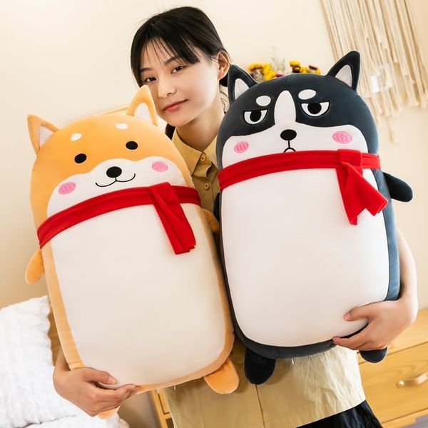 

creative new husky plush toys erha cute chai dog pillow girl sleeping doll