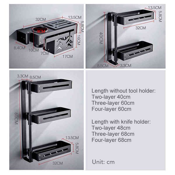 

kitchen storage & organization organizer condiment knife holder bath shees shampoo holder with towel rack el610 2mes