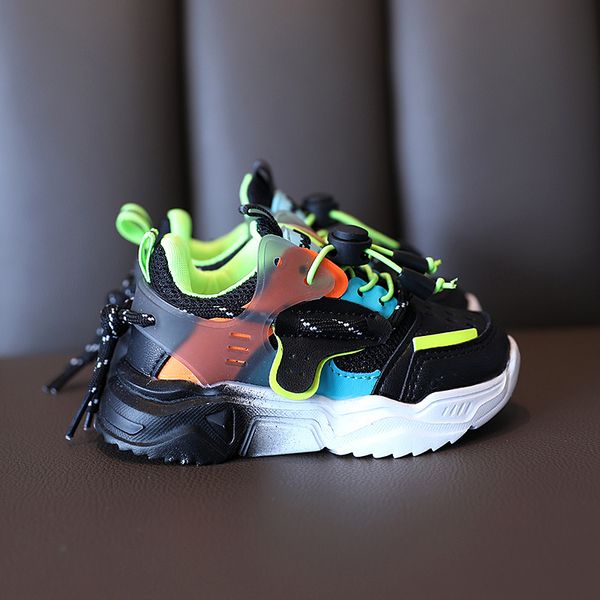 

baby fashion sport shoes for girls boys colorful sneakers baby soft bottom breathable outdoor kids shoes for 1-6 years236i, Black;red