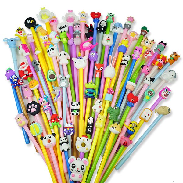 

pens creative cute cartoon neutral soft plastic animation modeling student writing signature office supplies personalized