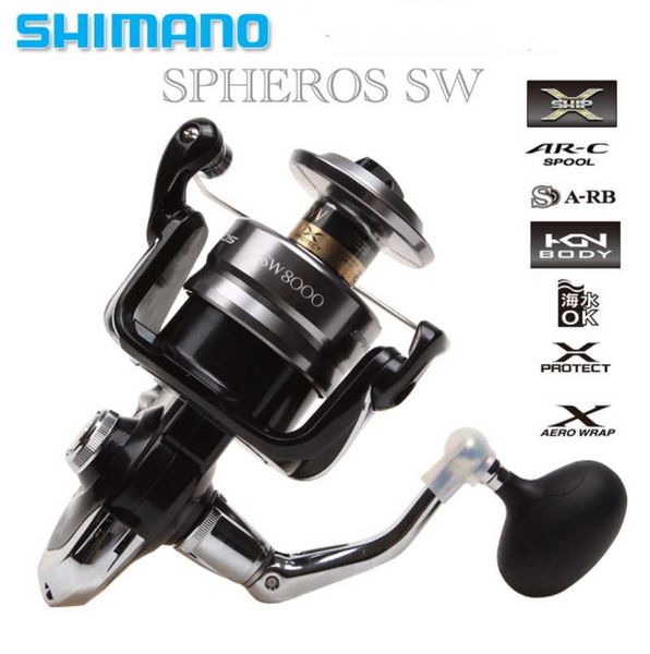 

baitcasting reels shimano spheros sw c3000hg 4000xg 5000hg 6000hg 6000pg 8000hg 8000pg casting jigging reel trolling saltwater spinning