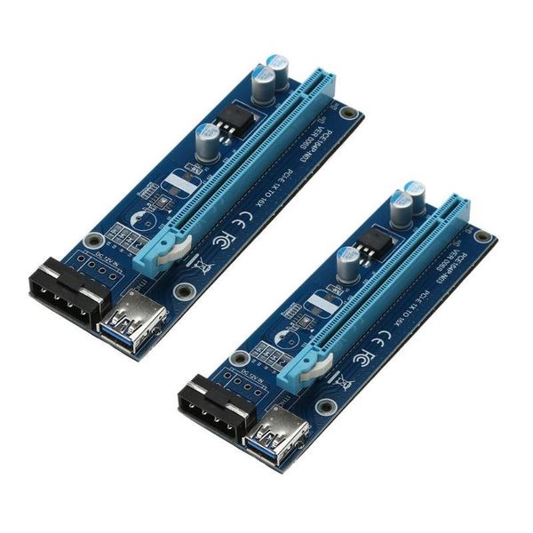 

computer cables & connectors usb 3.0 pci-e express 1x to16x extender riser card adapter sata power cable