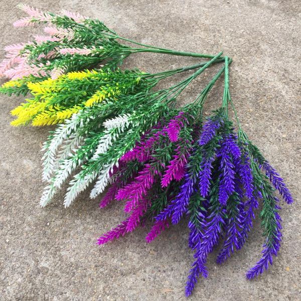 

decorative flowers & wreaths 1 bunch artificial lavender rayon flower deskfake arrangement decoration wedding party po props