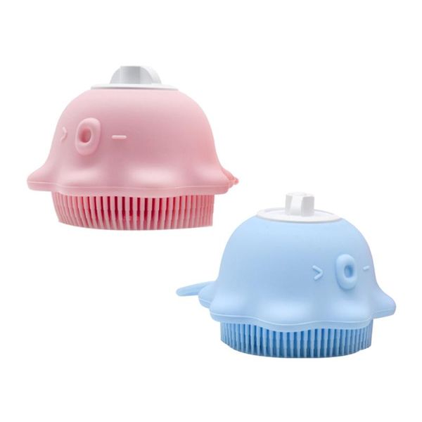 

hair brushes 2pcs compact baby bath bathing tools lovely washing, Silver