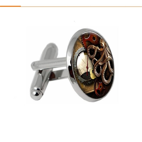 

fashion accessory time cufflinks new punk gear ocs ck87, Silver