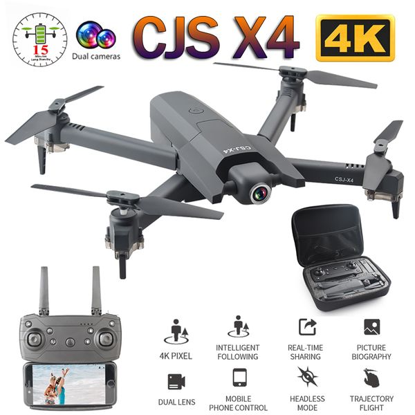 

Foldable Profissional Drone with 4K HD Camera WiFi FPV Optical Flow RC Helicopter Quadrocopter fly Toy VS SG106 E520 GD89, 2mp foam box 1b