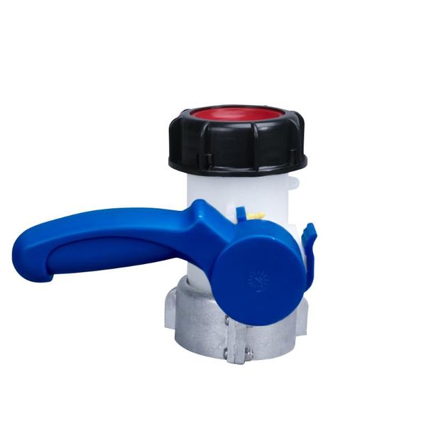 

watering equipments 1pc plastic dn40/dn50/dn80 active/integrated butterfly valve for ibc tank container 1000l switch adapter