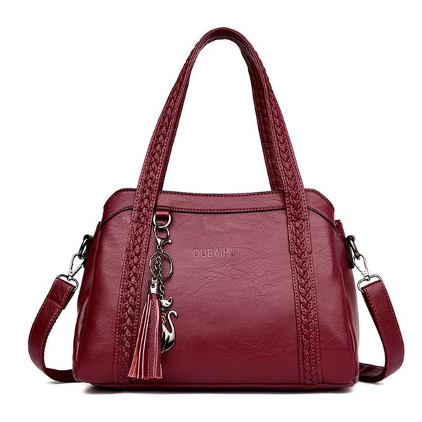 

evening bags 2021 three layers bag luxury handbags women deisgner soft leather tassel crossbody for casual tote