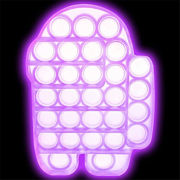 

dhl fidget toys glow in the dark push bubble fidgets sensory toy to relax and keep busy for kids adults autism adhd special needs