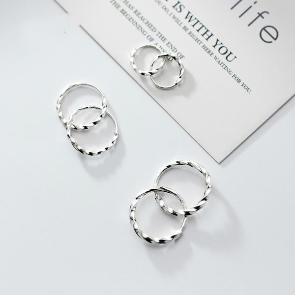 

budrovky 925 sterling silver small hoops piercing earrings trendy korean round circle ear rings earings fine jewelry for womendio chan conta
