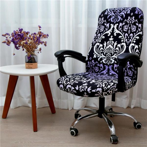 

chair covers spandex rotating office stretch anti-dirty computer seat cover removable slipcovers housse de chaise