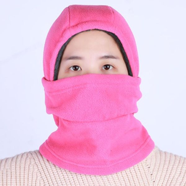 

beanies 2021 women's warm and windproof plus velvet mask face protection riding lei feng hat sleeve neck bib fast in stock