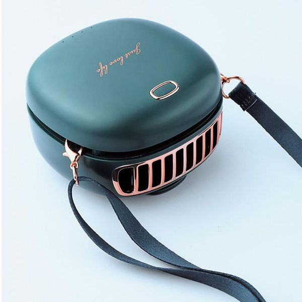 

electric fans portable hanging neck waist fan usb rechargeable 3 speed adjustable air cooler handheld for travel home office use
