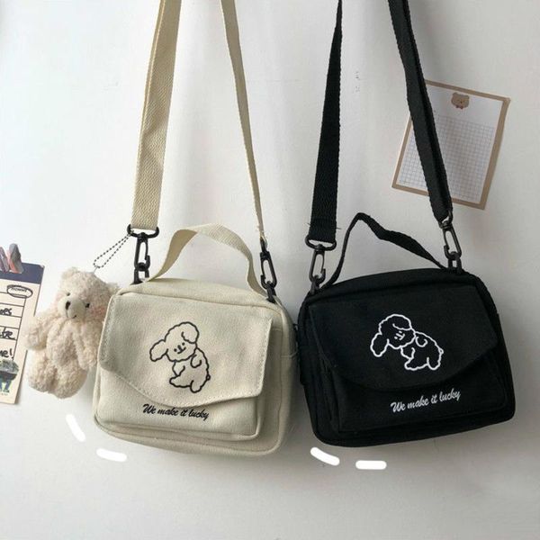 

evening bags women's messenger ladies canvas printed cute envelope bag lady sweet cartoon student shoulder