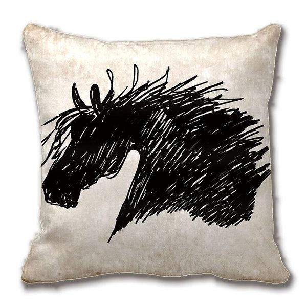 

abstract horse head art throw pillow decorative cushion cover case customize gift by lvsure for car sofa seat pillowcase cushion/decorative