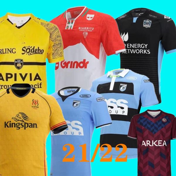 

21 22 cardiff rugby jerseys home away heibiarritz blues hebia hungary bordeaux begs shirts anist sport s-3xl, Black;gray