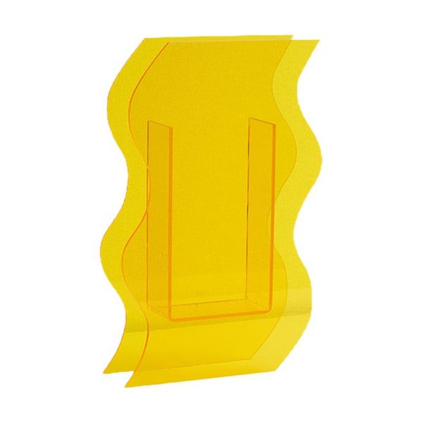 

vases 1pc decorative flower vase wavy dried vessel (yellow)
