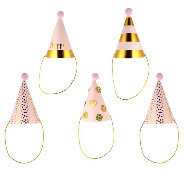 

party hats 5pcs creative birthday supplies fuzzy hat for