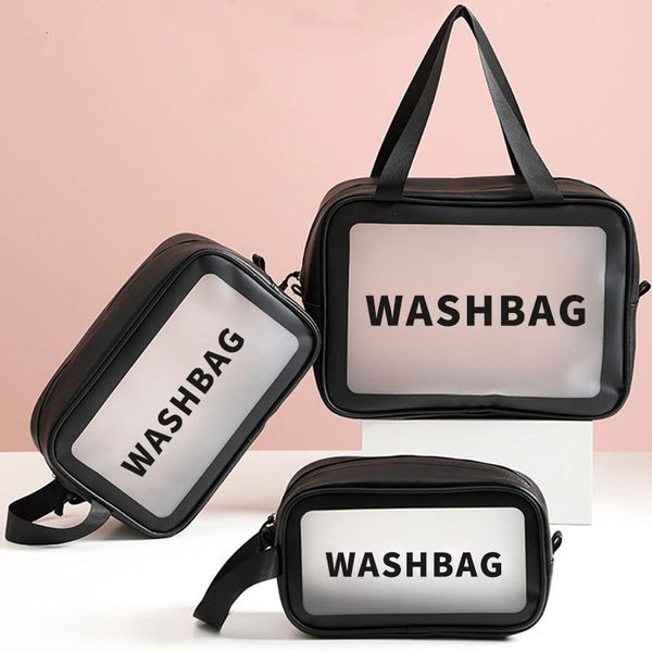 

cosmetic bag travel wash transparent waterproof female portable large capacity storage