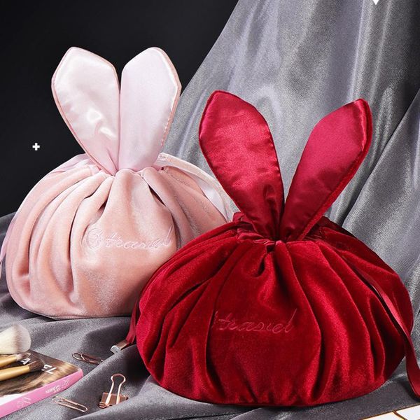 

cosmetic bags & cases bag silk and velvet string storage big capacity travel