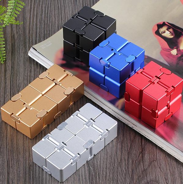

2021 pop fidget designers toy infinite new's strange rubik's cube aluminum alloy decompression toys