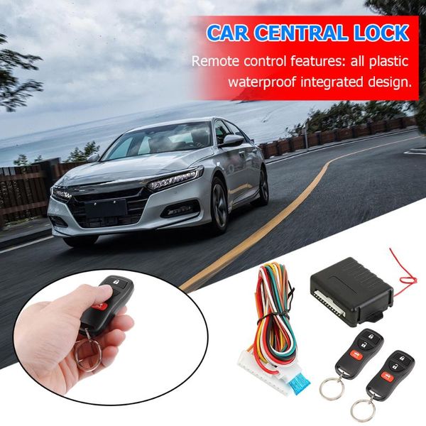 

alarm & security car keyless entry system button led keychain central door lock kit 410/t109 burglar systems