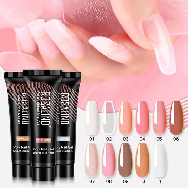 

nail gel poly for nails extension finger art manicure acryl varnish hybrid 15ml uv polish, Red;pink