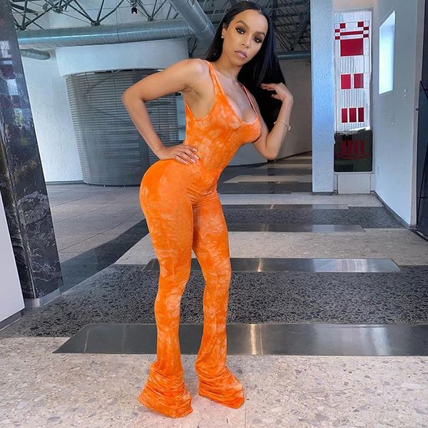 

summer fashion versatile street backless print fitness jumpsuit rompers womens women's jumpsuits &, Black;white