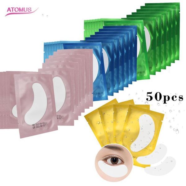 

10/50pcs under eye pads patch set eyelash extensions natural hydrogel gel for diy eyelashes accessories1
