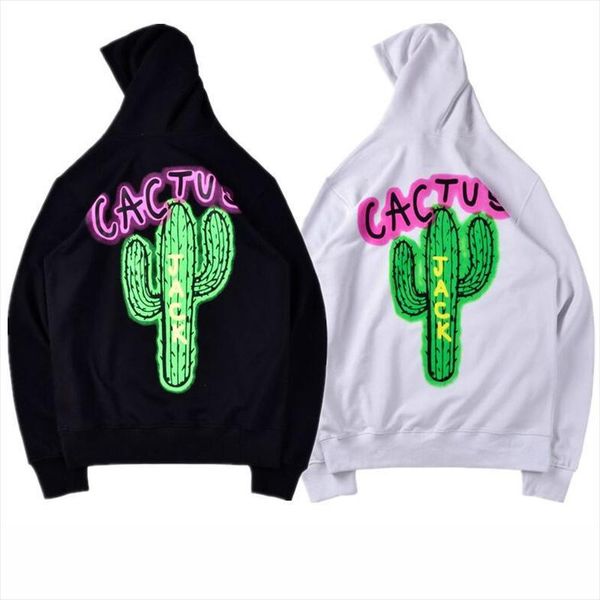 

men's hoodies & sweatshirts travis scoletter logo cactus print couple women's sweatshirt clothing hooded, Black