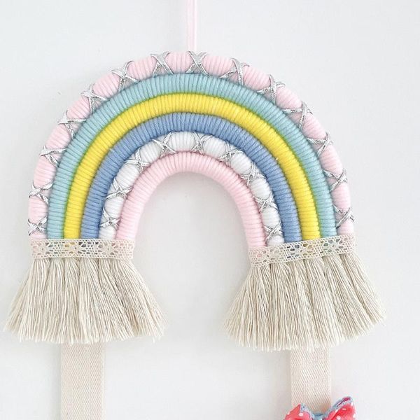 

decorative objects & figurines furnishingnice rainbow hairpin hair clip holder storage organizer baby girl room hanging ornament accessories