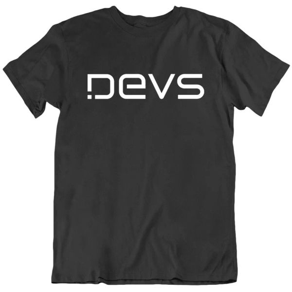 

devs tv show t shirt, White;black