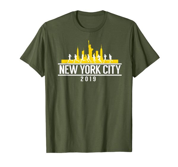 

YELLOW New York City 2019 Skyline Marathon T-Shirt, Mainly pictures