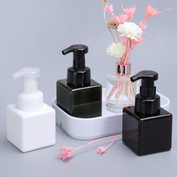 

10pcs 250ml empty foaming soap dispenser bathroom shower gel shampoo lotion cleanser foamer pump refillable bottle storage bottles & jars