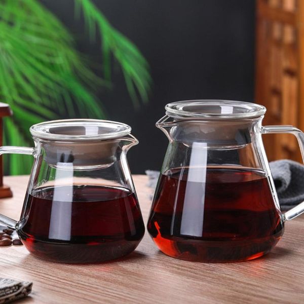 

wine glasses 300/500ml glass cup coffee pot reusable kettle with handle heat resistant teapot utensils