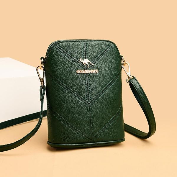 

evening bags women's bag vintage pu leather crossbody small solid color messenger casual handbag ladies v-line shoulder