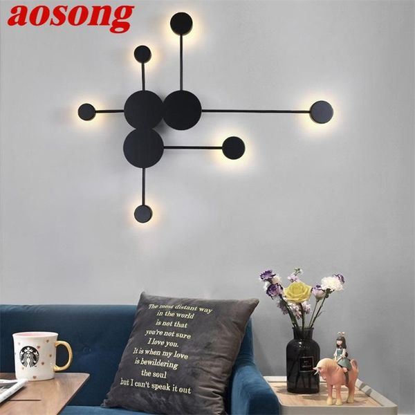 

wall lamp aosong indoor lamps fixture led modern nordic sconce creative decoration for home bedroom living room dining