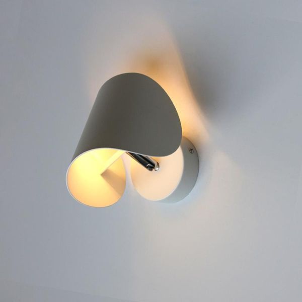 

wall lamp led indoor frosted home decoration modern living room creative rotating el art gallery bedroom bedside lp-088