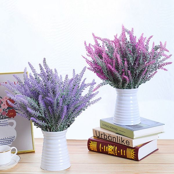 

8pc bouquet provence lavender artificial flowers flower for home decor grain decorative fake plant silk flowers