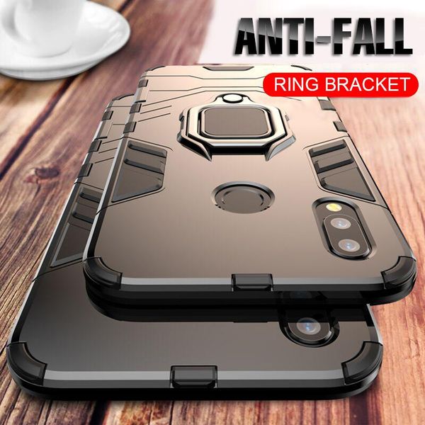 

luxury armor ring case for huawei p20 pro phone cover p30 lite honor 8x 10 20 shockproof full back cell pouches
