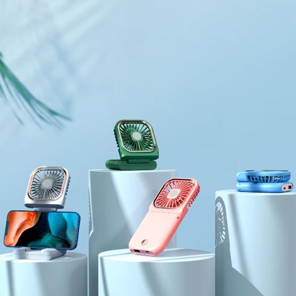

electric fans portable foldable usb mini handheld hanging neck fan ultra-thin summer silent mute indoor outdoor travel cooling