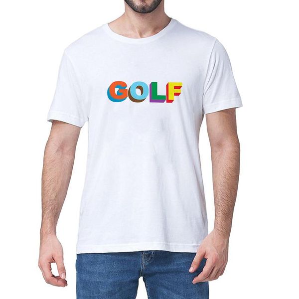 

men's t-shirts 2021 golf wang printed fashion letter tee harajuku hip hop streetwear short sleeve casual loose, White;black