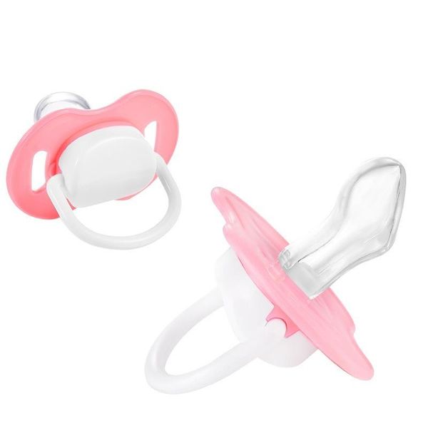 

pacifiers# liquid silica gel born baby pacifier safety infant grind teeth nipple soother round flat tip available child nippler toy