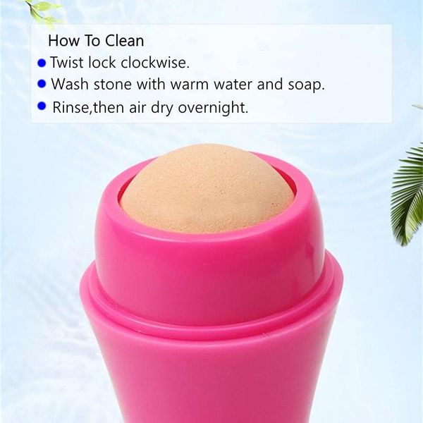 

sponges, applicators & cotton natural volcanic roller oil control stone matte makeup tool facial cleaning oil-removing massage