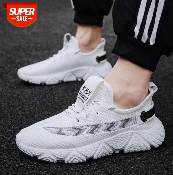

flying woven mesh breathable sports shoes net red korean casual running #i78c