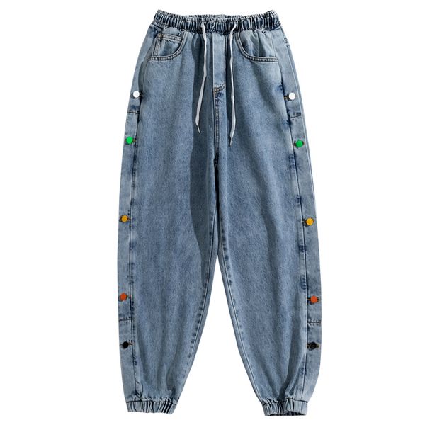 

men's shorts men jeans pants loose fit hop fashion streetwear denim trousers harajuku joggers fpw4, White;black