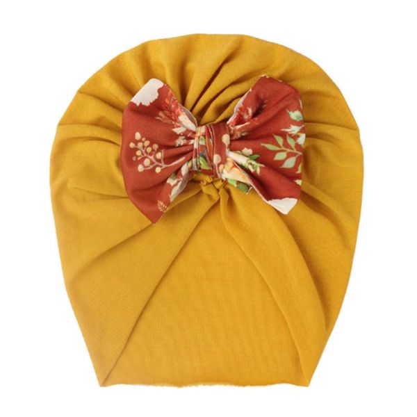 

caps & hats toddler kids baby girls fiocco floreale cappello annodato berretto copricapo turbante accessori per bambini v, Yellow