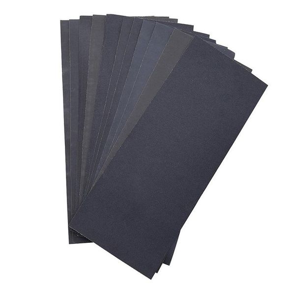 

sanders abrasive dry wet waterproof sandpaper sheets assorted grit of 400/ 600/ 800/ 1000/ 1200/ 1500 for furniture, hobbies and home im