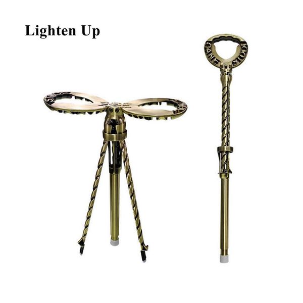 

trekking poles camping aluminum alloy stick retro style, 4 styles, can walk, rest&