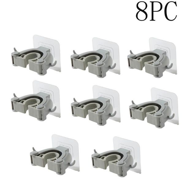 

hooks & rails wall mounted mop organizer holder brush hanger storage rack kitchen hook home decor key 2021 #9